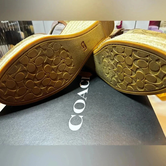 Coach NEW espadrille wedge - Picture 2 of 8